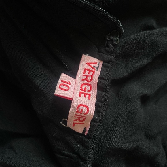 Verge Girl Black Side Ruched Mini Dress - Picture 5 of 5